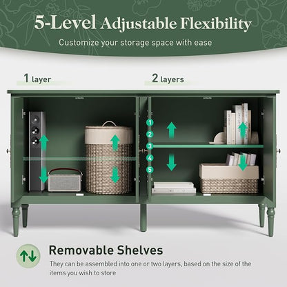 RoyalCraft 118" Buffet Cabinet - Image 4