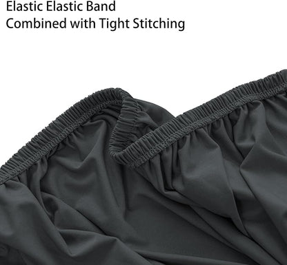 Super Stretch 40x40x15 inch Square Ottoman Cover- Soft Form Fit Ottoman Cover - Image 6