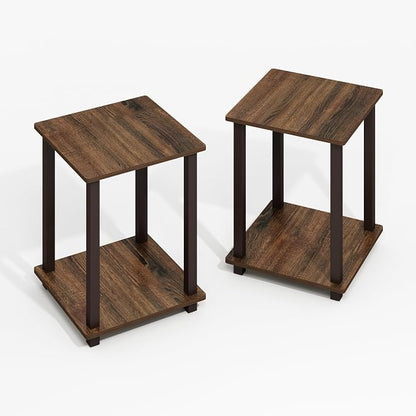 Furinno Simplistic Side Table Set of 2, End Table, Night Stand, Nightstand - Image 6