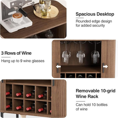 FiveWillowise Coffee Bar Cabinet - Image 4