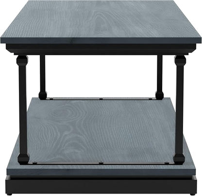 24/7 Shop at Home Ambridge Transitional Multi-Storage Wood 2-Piece Coffee Table - Image 7