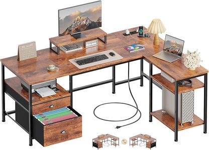 Furologee L Shaped Computer Desk by Furologee