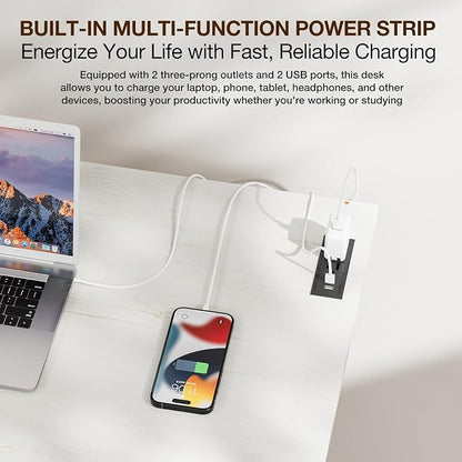 TEMI Small Computer Desk Folding Table - Image 4