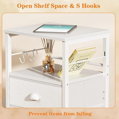 Furologee Nightstands Set of 2, End Table - Image 6