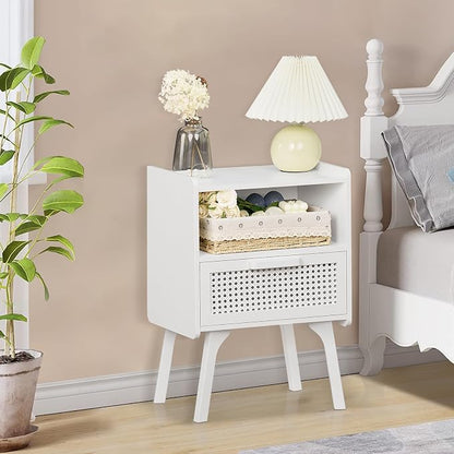 Lerliuo Rattan Nightstand, Side Table - Image 6
