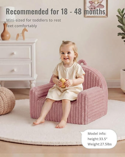 Blissful Diary Toddler Chair, Snuggly Soft Kids Sofa Chair, Supportive Toddler - Image 3