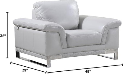 Blackjack Furniture Weston Collection Genuine Italian Leather Living Room Chair - Image 10