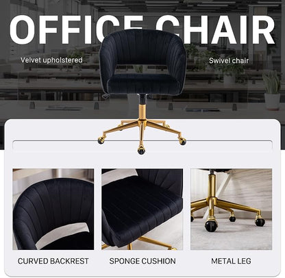 KCC Home Office Chair Swivel Desk Chair Accent Armchair Upholstered Modern - Image 8