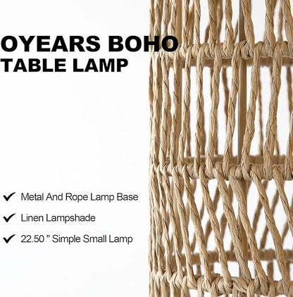 OYEARS 22.5" Boho Table Lamps Set of 2 - Image 2