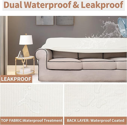 Easy-Going 100% Waterproof Couch Cover, Dual Waterproof Sofa Cover, Stretch - Image 3
