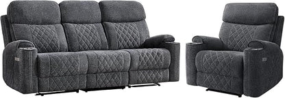 HAOMARKETS 2-Piece Electric Recliner Sofa Set - Image 8