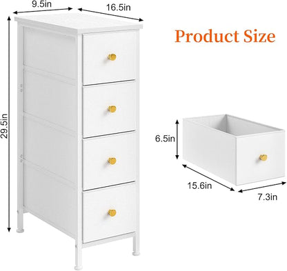 Fixwal Narrow Storage Cabinet, Narrow Nightstand Dresser - Image 2