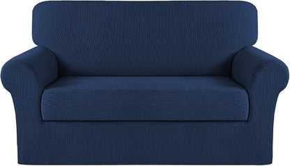Turquoize Stretch Sofa Slipcover 2 Pieces Sofa Cover Couch Cover by Turquoize
