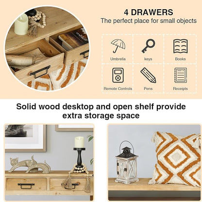 RUSTOWN Farmhouse Console Table - Image 6