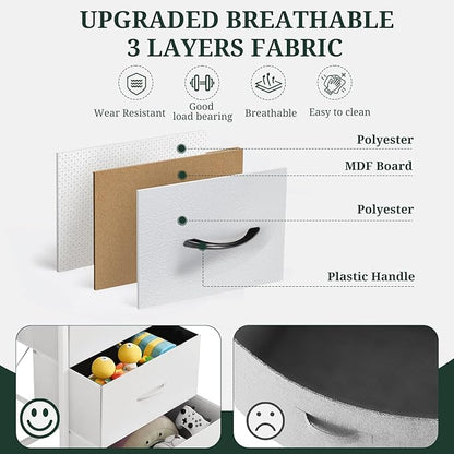 8-Drawer Dresser for Bedroom, Anti-Tip Tall Storage Organizer Chest of Drawers - Image 6