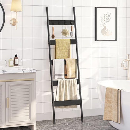 HOOBRO Blanket Ladder, 5-Tier Towel Rack - Image 2