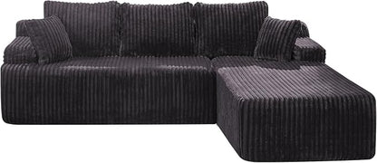 Modular Sectional Sofa Couches L-Shape Couch 3 Seat Modular Sofa Memory Foam - Image 8