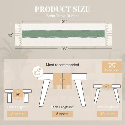 FEXIA Boho Table Runner for Home Decor - Image 2