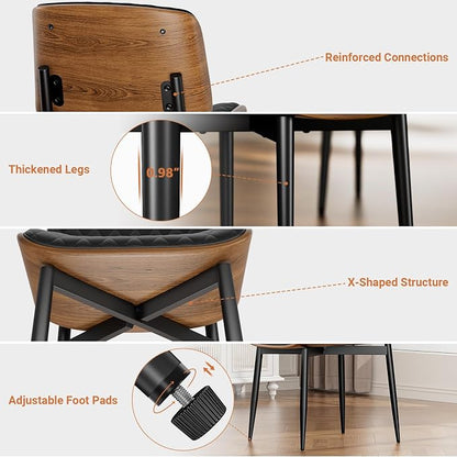YaFiti Dining Chairs Set of 2, Mid Century Modern Accent Dining Room and - Image 7