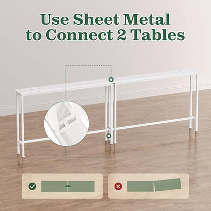 SUPERJARE 5.7 Inch Narrow Console Table - Image 8