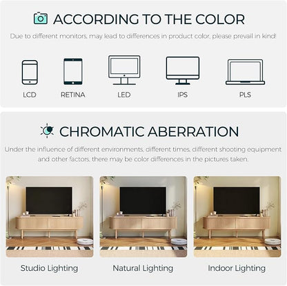 LINSY HOME Fluted TV Stand for 75" TV, Mid-Century Modern 70" Entertainment - Image 6
