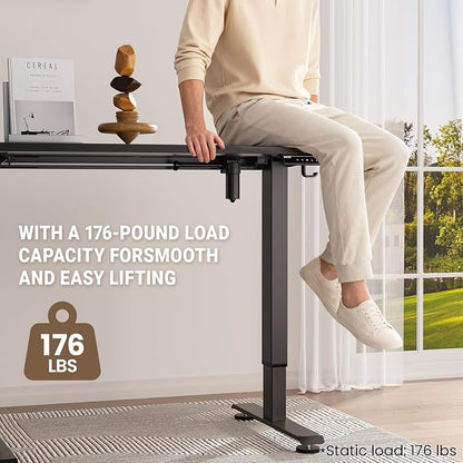 Veken 47.2" Standing Desk, Adjustable Height Office Desk - Image 5