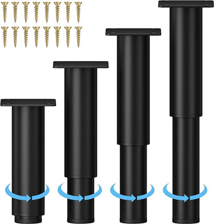 Metal Adjustable Furniture Legs 5.12-9.45 inch, Wlrrcwdttc Sofa Legs Cabinet by Wlrrcwdttc