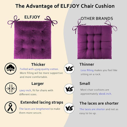 ELFJOY Rocking Chair Cushion Large Rocking Chair Pads - Image 3