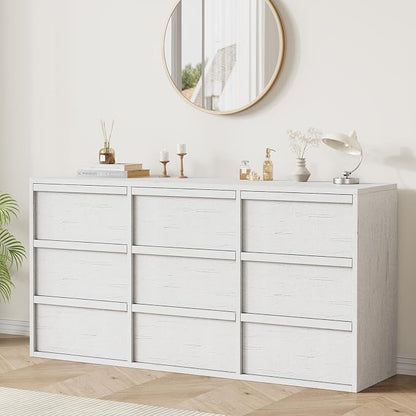 Garvee 9 Dresser for Bedroom, 58.7" Wide Dresser, Freestanding Horizontal Drawer by Garvee
