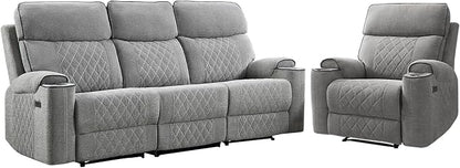 HAOMARKETS 2-Piece Electric Recliner Sofa Set - Image 8