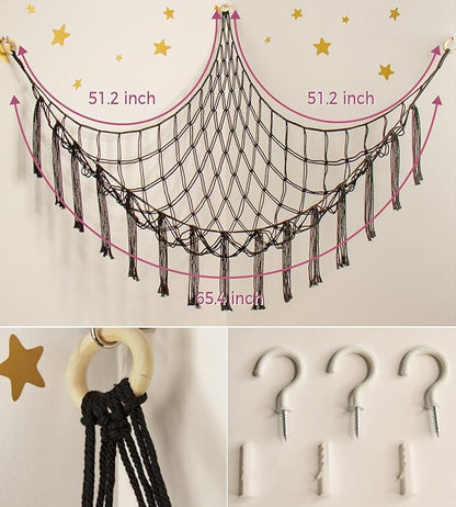 mirolam Stuffed Animal Storage Hammock Net - Image 5