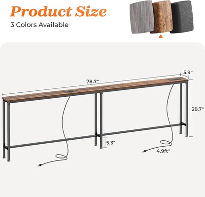 SUPERJARE 79 Inch Sofa Table - Image 3