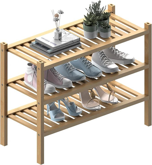 ROMGUAR CRAFT (Thick Bamboo Shoe Rack by ROMGUAR+CRAFT