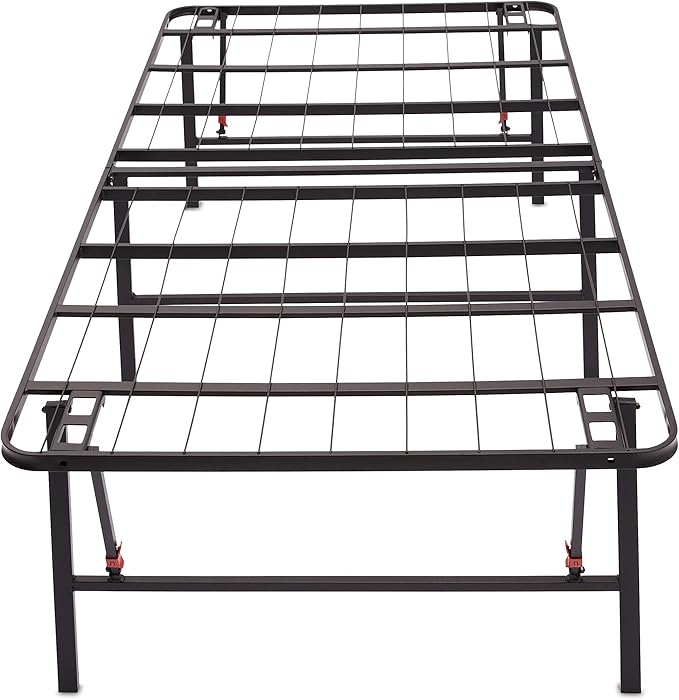 Amazon Basics Foldable Metal Platform Bed Frame, Noise-Free Mattress Foundation - Image 5