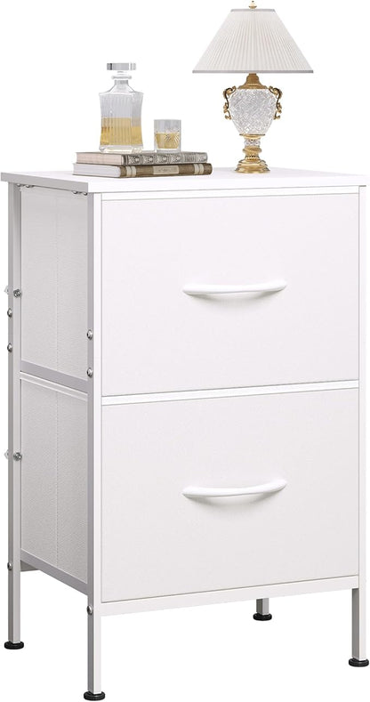 WLIVE White Night Stand, Small Dresser by WLIVE