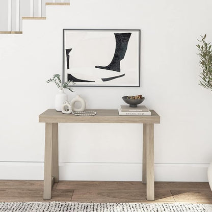 Plank+Beam Classic 46 Inch Console Table, Solid Pine Wood Entryway Table - Image 3