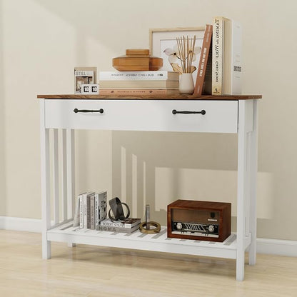 TaoHFE Farmhouse Narrow Console Table Modern Wooden, Living Room Tables Narrow - Image 6