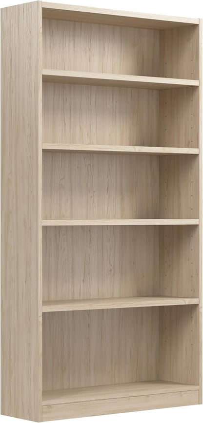 Bush Home Tall 5 Shelf Bookcase, 5 Tier Bookshelf Storage Cabinet by BushHome