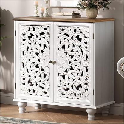 JOINICE White Accent Cabinet by Joinice