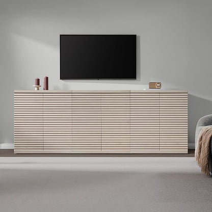 SICOTAS Buffet Cabinet with Storage Accent Sideboard Modern Credenza with Doors - Image 7