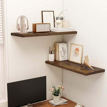 Dreamland 36" Floating Shelves for Wall, Wall-Mounted Shelves for Bedroom - Image 2