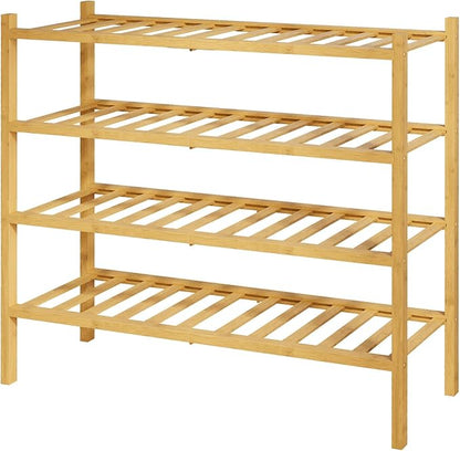 Kitsure Bamboo Wooden Shoe Rack by Kitsure