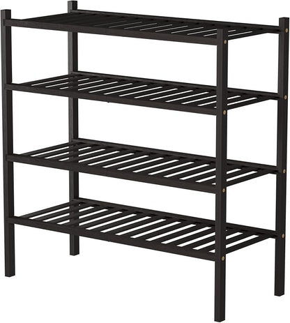 ROMGUAR CRAFT 4 Tier Bamboo Shoe Rack - Image 7