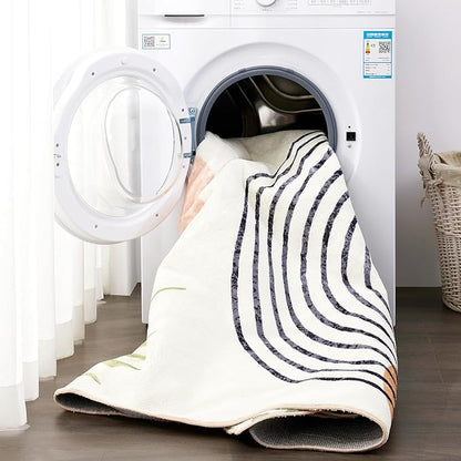RoomTalks Boho Cute Bathroom Rugs Bath Mat Non Slip Washable, Modern Abstract - Image 5