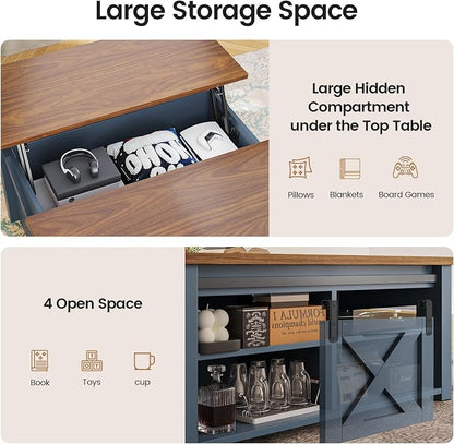 SEDETA 31.5" Lift Top Coffee Table - Image 7