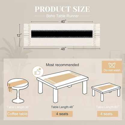 FEXIA Boho Table Runner for Summer Home Decor - Image 2