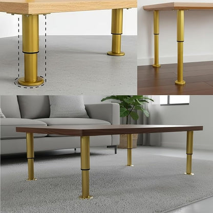 4PCS Adjustable 9.64-16.6 Inch Metal Furniture Legs Brass Furniture Replacement - Image 5