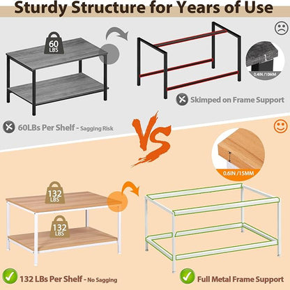 ZenStyle Industrial Coffee Table - Image 7