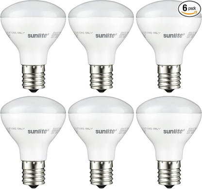 Sunlite LED R14 Mini Flood Light Bulbs, 4 Watts, 250 Lumens, Intermediate Base by Sunlite