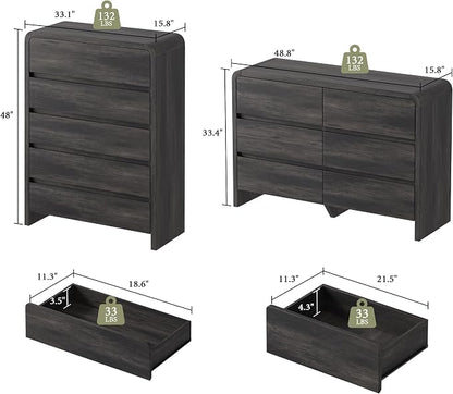 Modern 4-Piece Bedroom Furniture Set - Image 2